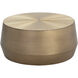 Creed 34.25 X 15 inch Antique Gold Coffee Table, Small